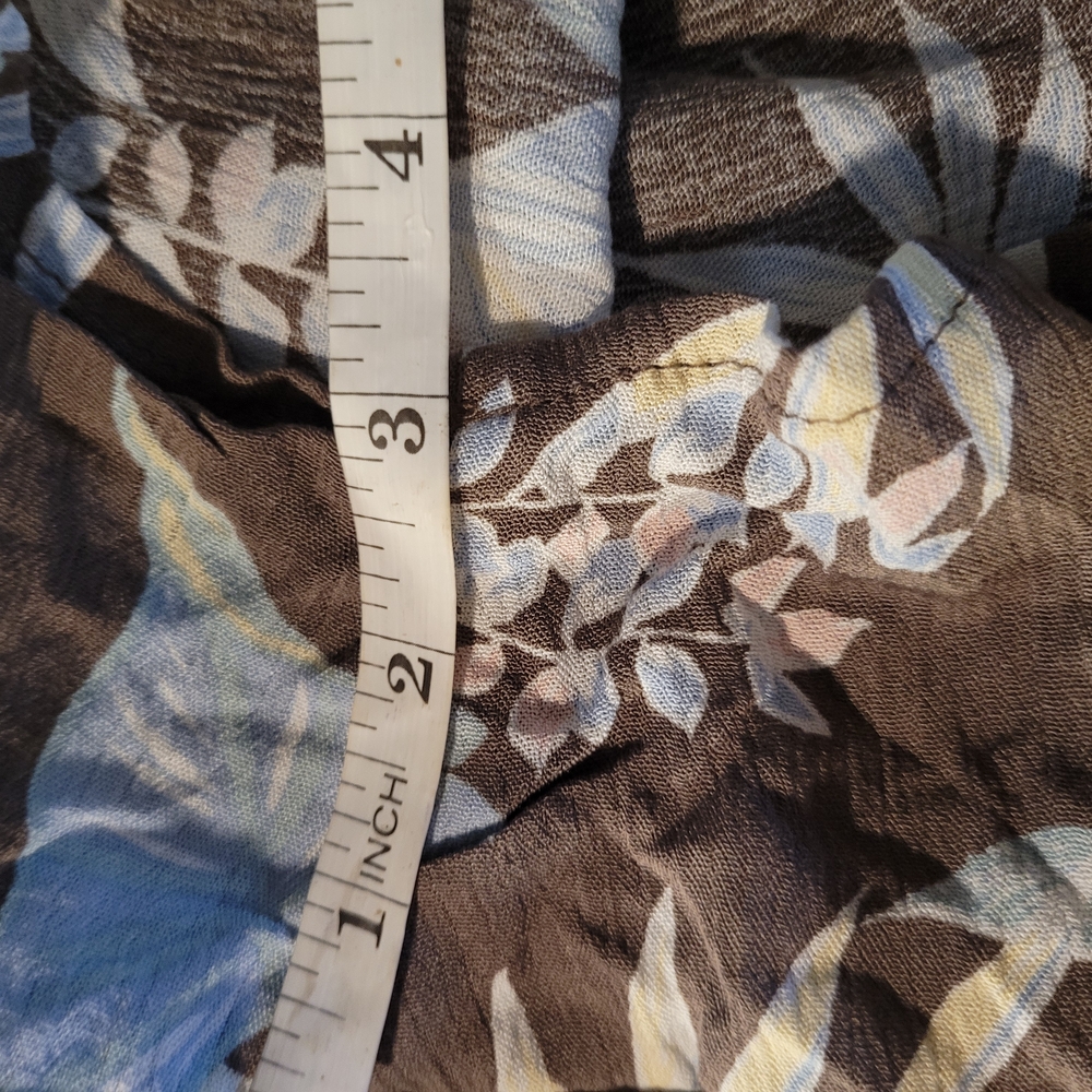 Torrid Brown and Blue Floral Jumpsuit - Picture 11 of 16